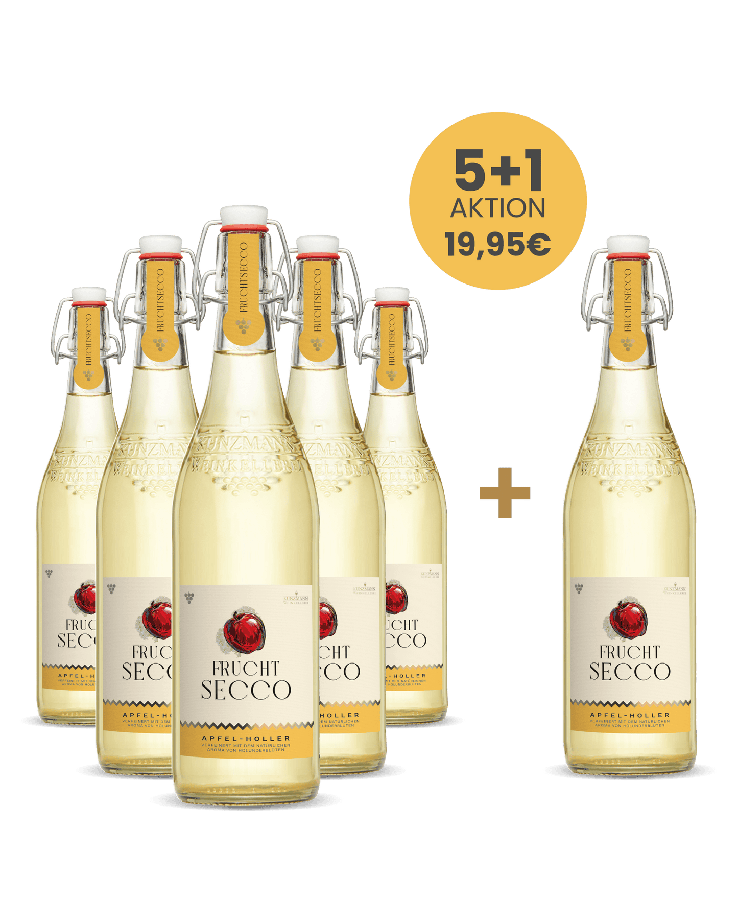 5+1 Fruchtsecco Apfel-Holler
