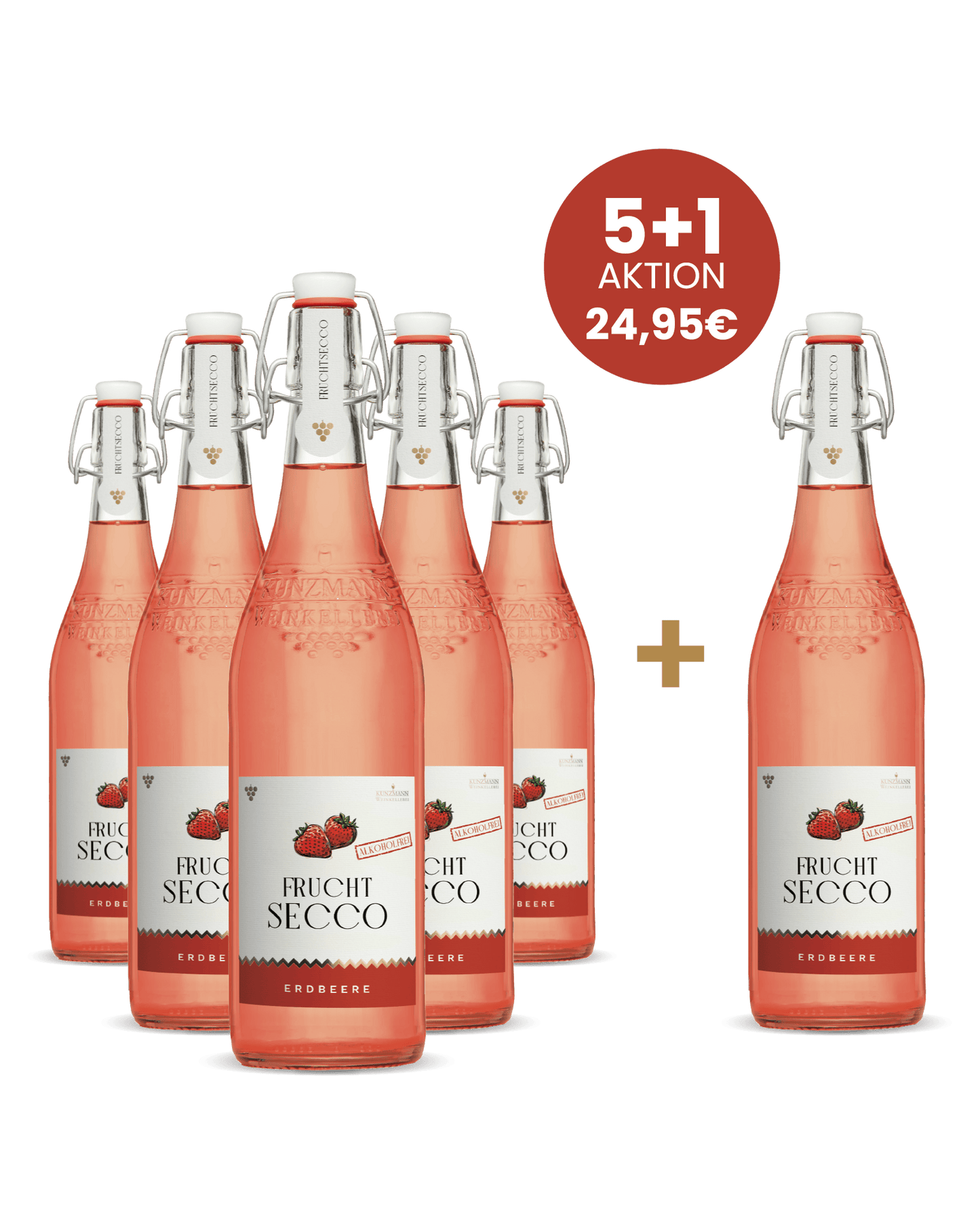 5+1 Fruchtsecco Erdbeere alkoholfrei