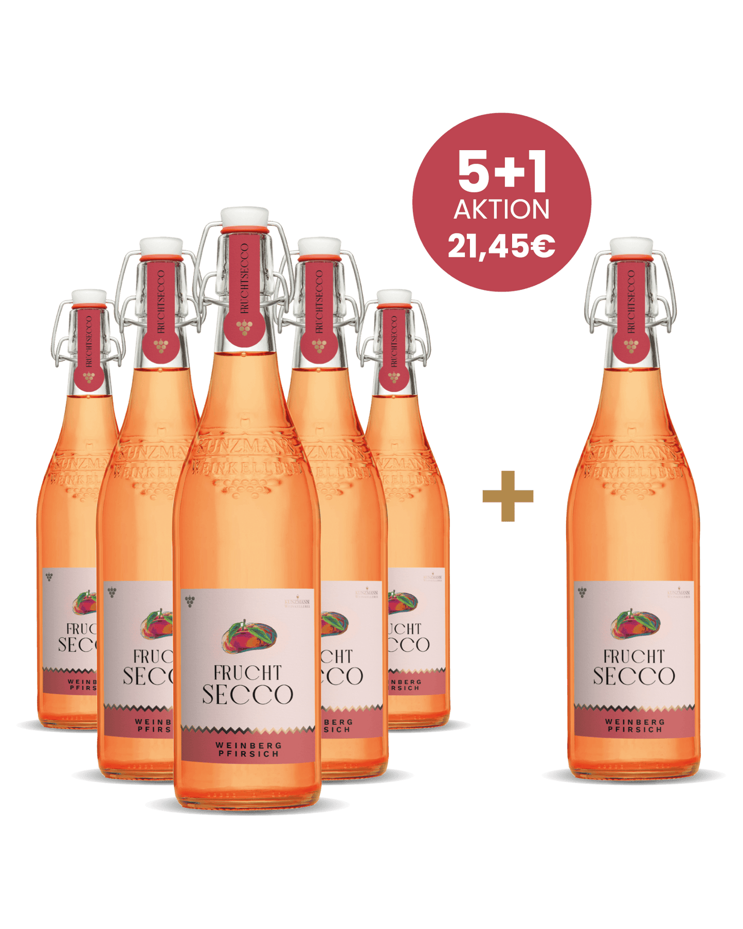 5+1 Fruchtsecco Weinbergpfirsich