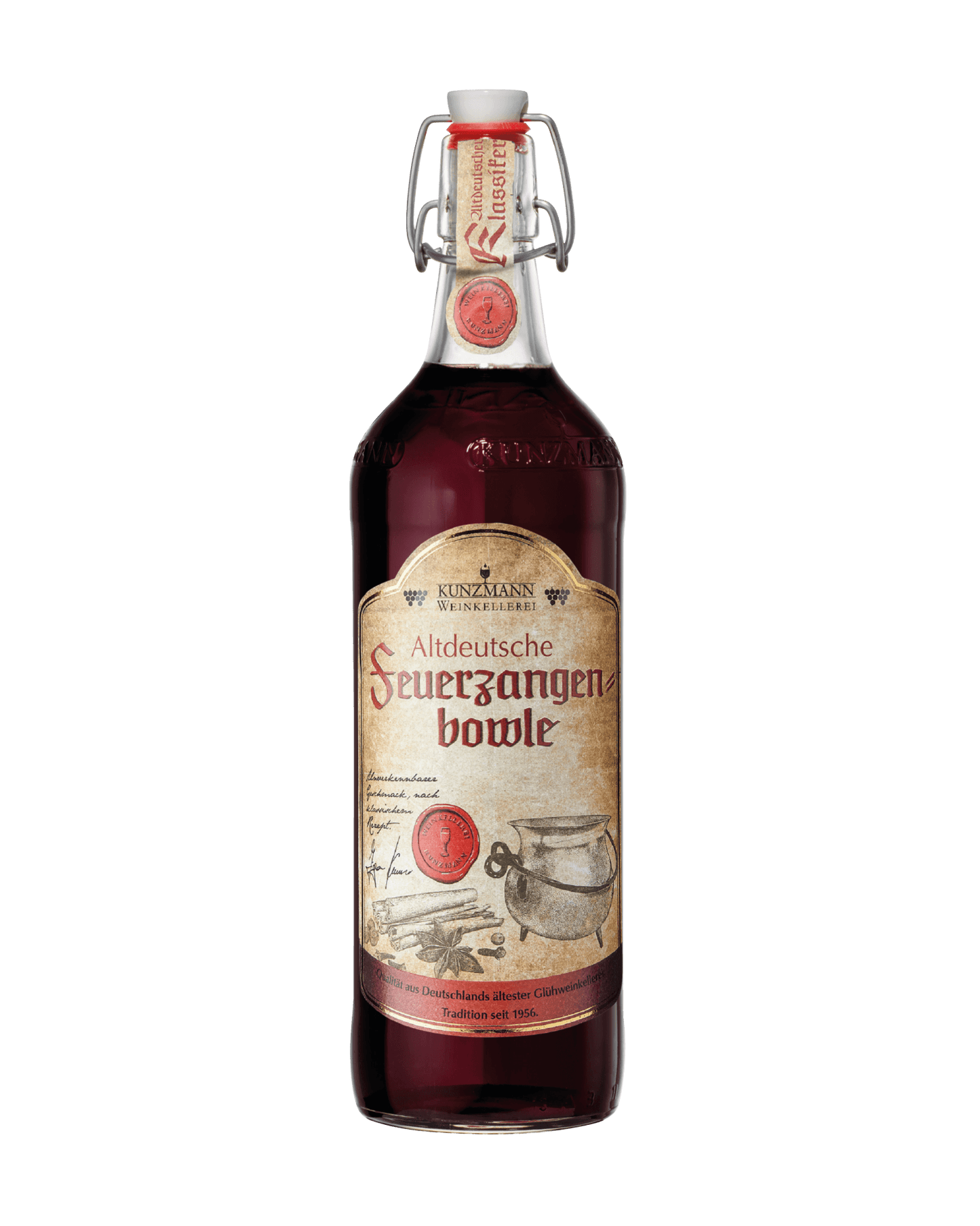Altdeutsche Feuerzangenbowle in einer Bügelflasche