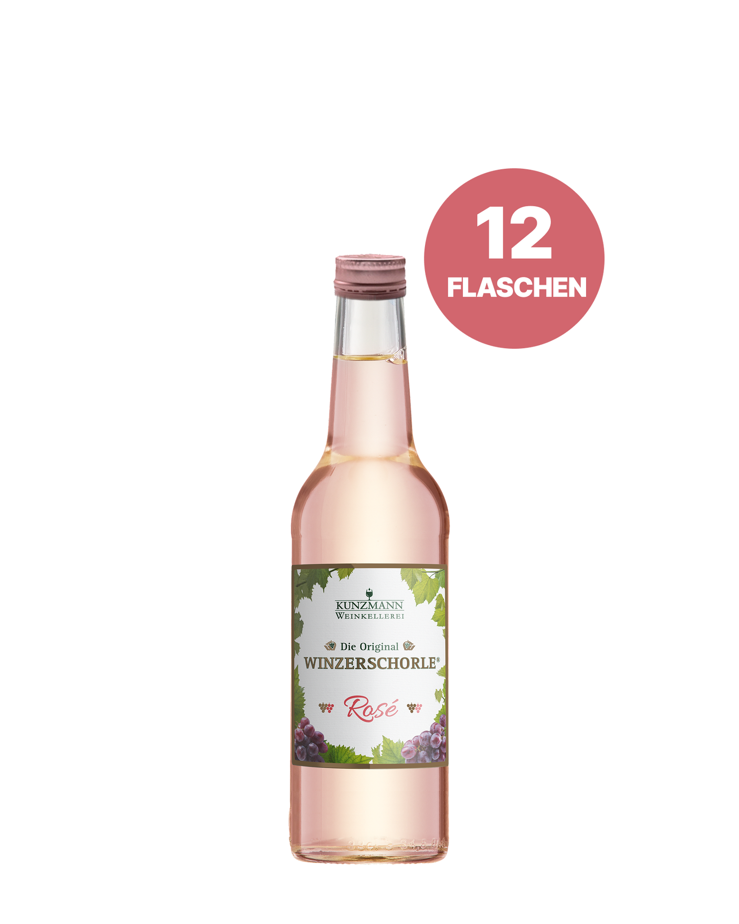 Die Original Winzerschorle® rosé 12 × 0,33 l
