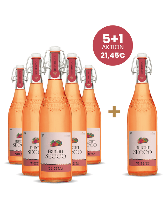 5+1 Fruchtsecco Weinbergpfirsich