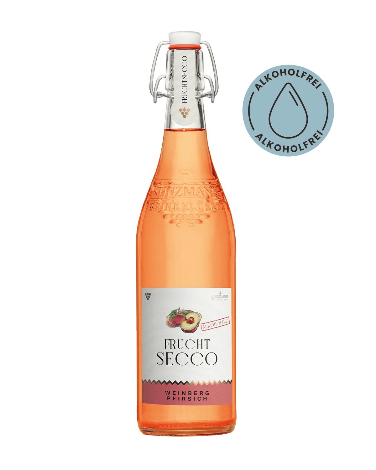 Fruchtsecco Weinbergpfirsich alkoholfrei
