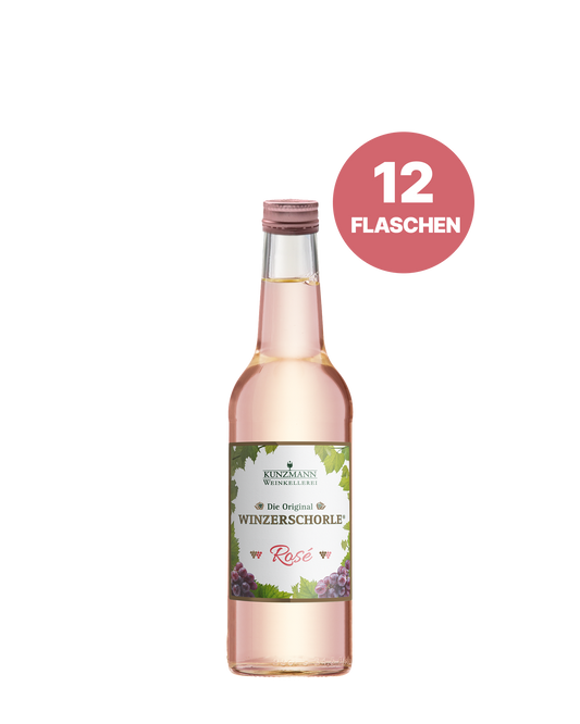 Die Original Winzerschorle® rosé 12 × 0,33 l